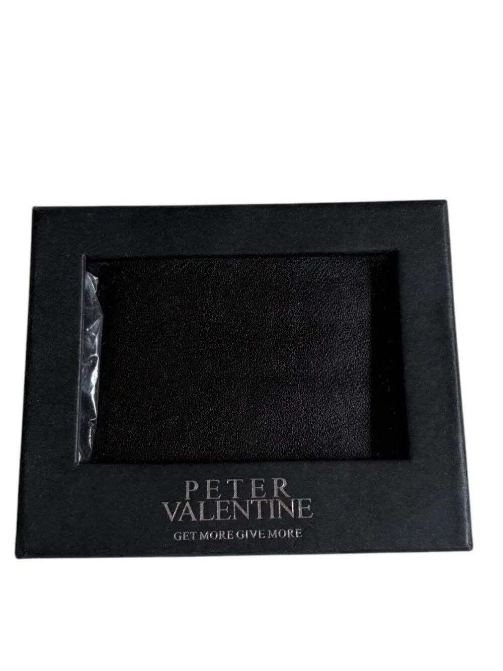 Peter Valentine Bifold Wallet (Black)